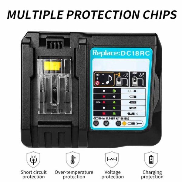 Suitable for Makita Makita DC18RC14.4-18V3A lithium battery charger and power tool battery