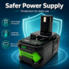 Compatible with Ryobi power tools,P108 18V Lithium battery