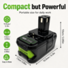 Compatible with Ryobi power tools,P108 18V Lithium battery