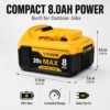Compatible with DEWALT power tools,DCB200 20V Lithium battery
