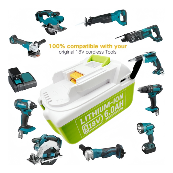 Compatible with Makita power tools,BL1860B 18V Type-C  Lithium battery