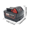 Compatible with Milwaukee power tools，M18 48-1-1860 18V Lithium battery